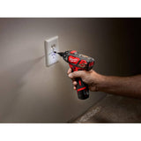 Milwaukee M12 12V Lithium-Ion Cordless 3/8 in. Ratchet & 1/4 in. Hex Screwdriver Combo Kit (2-Tool) with Battery, Charger & Tool Bag