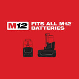 Milwaukee M12 12V Lithium-Ion Cordless Drill Driver/Impact Driver/Ratchet Combo Kit (3-Tool) w/ M12 HACKZALL Reciprocating Saw