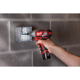 Milwaukee M12 12V Li-Ion Cordless Drill/Driver & 1/4 in. Impact Driver Combo Kit with Two 1.5Ah Batteries, 30‑Min Charger, Bag (2-Tool) + Bit Set