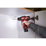 Milwaukee M12 12V Lithium-Ion Cordless Combo Kit (5-Tool) with Two 1.5Ah Batteries, Charger, Bag with PACKOUT Hole Saw Set (10-Pc)