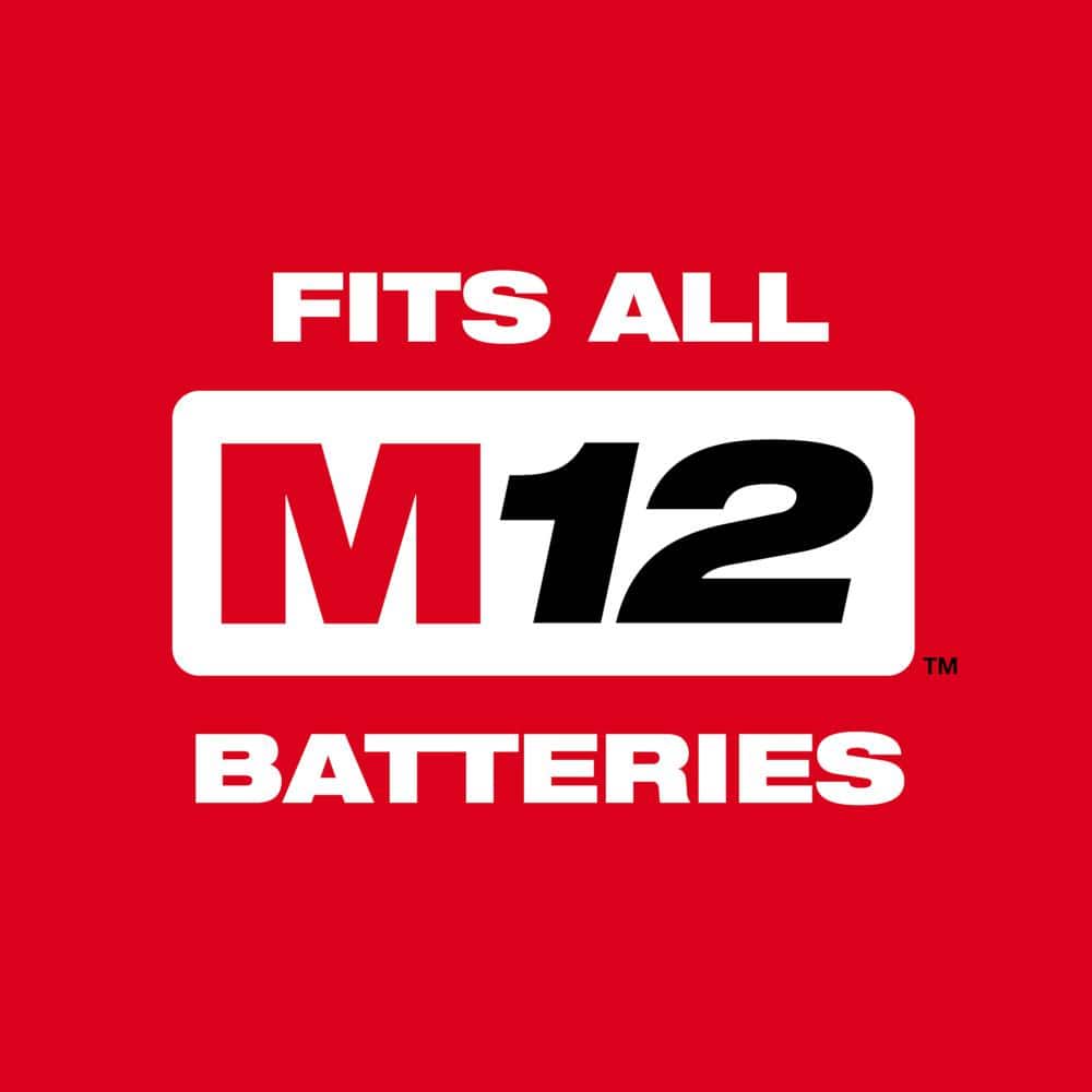 Milwaukee M12 12V Lithium-Ion Cordless Combo Kit (5-Tool) with Two 1.5Ah Batteries, Charger, Bag with PACKOUT Hole Saw Set (10-Pc)