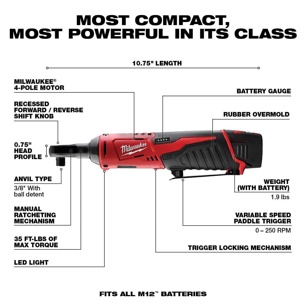 Milwaukee M12 12V Li‑Ion Cordless 5‑Tool Combo Kit with Two 1.5Ah Batteries, Charger, Bag + Recip Saw Blade Set (32‑Pc)