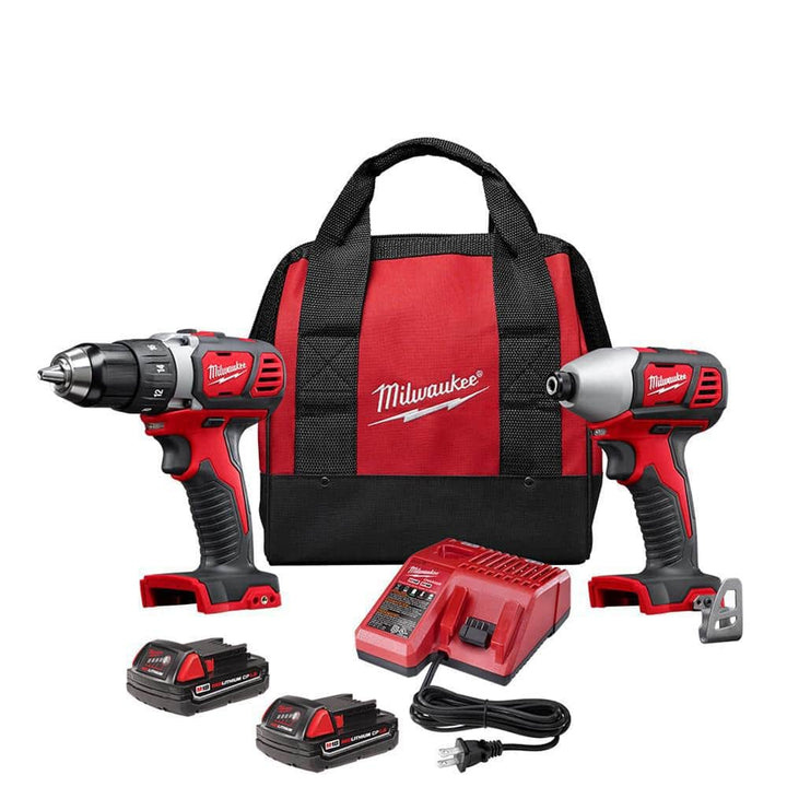 Milwaukee M18 18V Lithium-Ion Cordless Drill/Driver & Impact Driver Combo Kit (2-Tool) with Reciprocating Saw