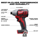 Milwaukee M18 18-Volt Lithium-Ion Cordless 7-Tool Combo Kit with 2 Batteries, Charger, Tool Bag + 15-Piece Drill Bit Set (2695-27SH-48-89-4670)