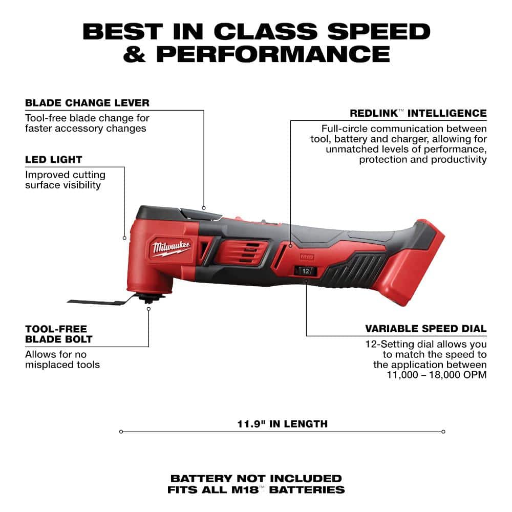 Milwaukee M18 18-Volt Lithium-Ion Cordless 7-Tool Combo Kit with 2 Batteries, Charger, Tool Bag + 15-Piece Drill Bit Set (2695-27SH-48-89-4670)