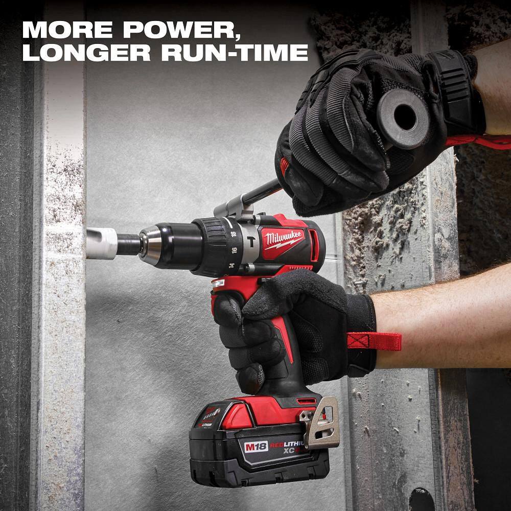 Milwaukee M18 18V Lithium-Ion Brushless Cordless Hammer Drill/Impact Driver/Circular Saw Combo Kit, 3-Tool with 2 Batteries (Model 2893-23CX)