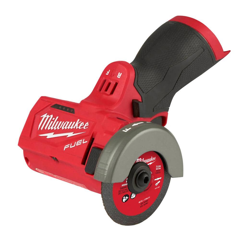 Milwaukee M12 FUEL 12V Li-Ion Brushless Cordless 4-Tool Combo Kit: Hammer Drill/Driver, Impact Driver, Multi-Tool & 3 in. Cut-Off Saw