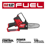 Milwaukee M12 FUEL 12-Volt Lithium-Ion Brushless Cordless Hammer Drill & Impact Driver Combo Kit with M12 FUEL 6" HATCHET Pruning Saw