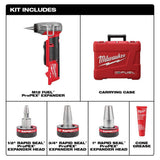Milwaukee M12 FUEL 12-Volt Cordless Hammer Drill & Impact Driver Combo Kit with ProPEX Expander, 1/2 in. to 1 in. Expander Heads