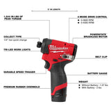 Milwaukee M12 FUEL 12-Volt Brushless Hammer Drill, Impact Driver & M12 Fan Combo Kit with 2 Batteries, Charger & Bag