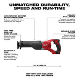 Milwaukee M18 18V Lithium-Ion Brushless Cordless Compact Drill/Impact Combo Kit (2-Tool) with SAWZALL Reciprocating Saw