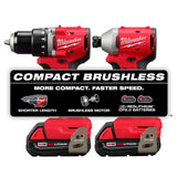 Milwaukee M18 18-Volt Brushless Cordless Compact Drill/Impact Combo Kit with M18 HACKZALL Reciprocating Saw (3692-22CT-2625-20)