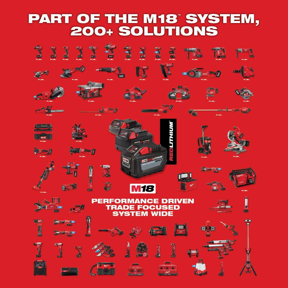Milwaukee M18 FUEL 18-V Lithium Ion Brushless Cordless Combo Kit (2-Tool) with 2 Batteries, Charger and Random Orbit Sander