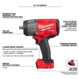 Milwaukee M18 FUEL 18V Brushless Cordless 5‑Tool Combo Kit with 1/2 in. Impact Wrench, 2 Batteries, Charger & Bag