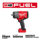 Milwaukee M18 FUEL 18V Brushless Cordless 5‑Tool Combo Kit with 1/2 in. Impact Wrench, 2 Batteries, Charger & Bag