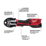 Milwaukee M12 12-Volt Lithium-Ion FORCE LOGIC Cordless Press Tool Kit with Jaws and M12 Sub-Compact Band Saw