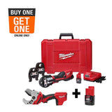 Milwaukee M12 12-Volt Lithium-Ion FORCE LOGIC Cordless Press Tool Kit, 3 Jaws, with M12 PVC Pipe Shear and Extra Battery