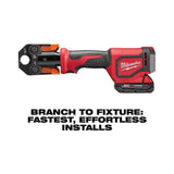 Milwaukee M18 18-Volt Cordless Short Throw PEX Press Tool Kit w/ Viega PureFlow Jaws + Free M18 FUEL HACKZALL Saw Kit