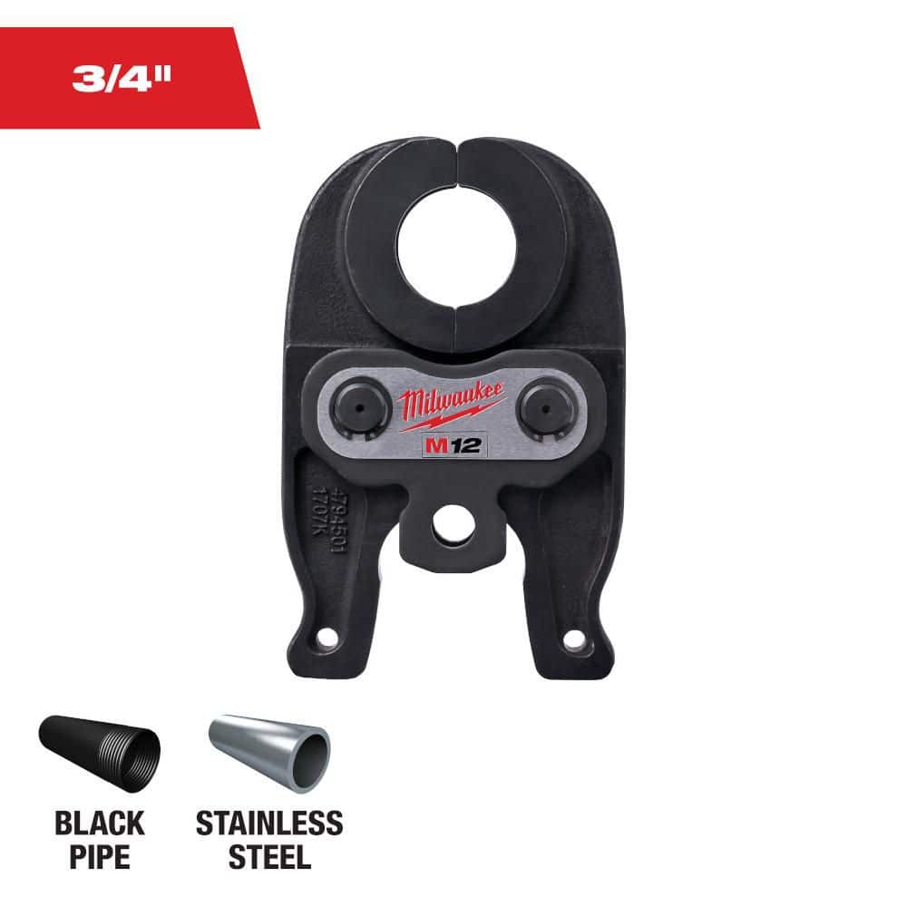 Milwaukee 3/4 in. IPS Press Tool Jaw for M12 FORCE LOGIC Press Tool (Model 49-16-2451B)