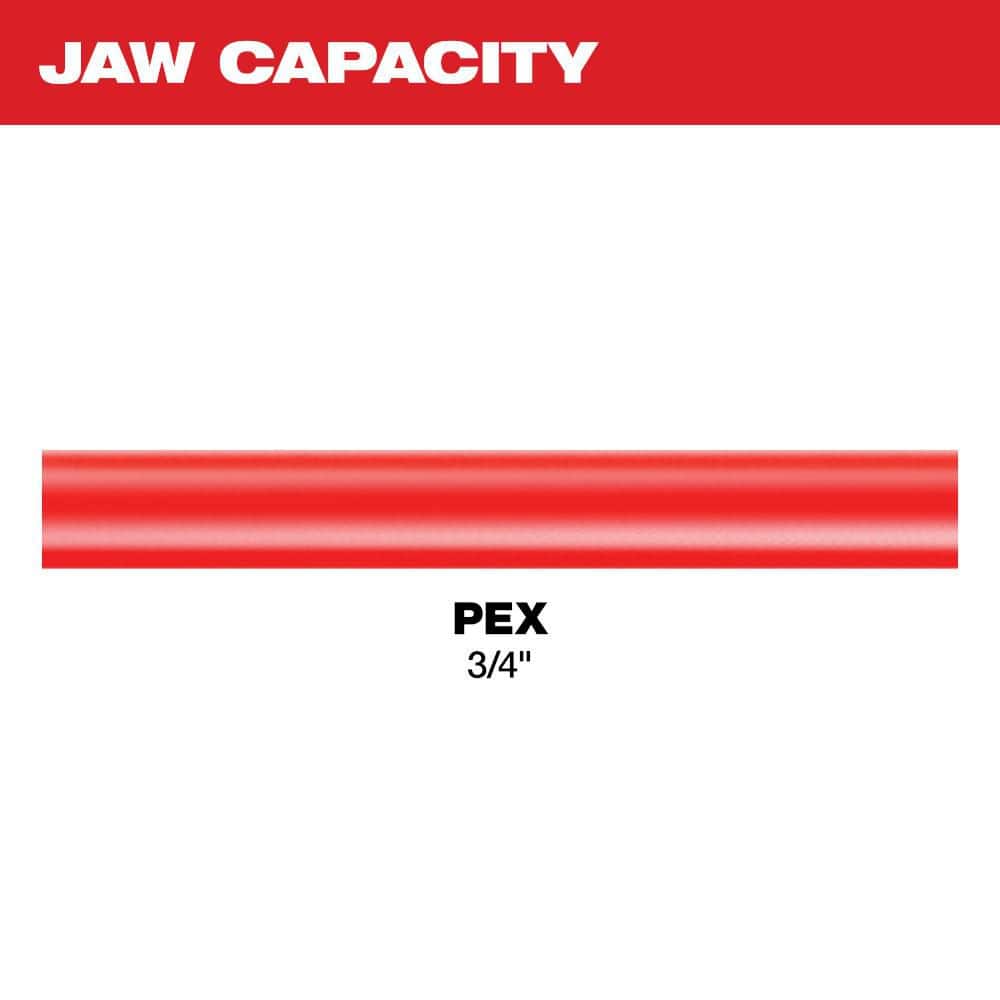 Milwaukee 3/4 in. PEX Crimp Jaw for M12 FORCE LOGIC Press Tool (F1807/F2159 Compatible)