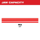 Milwaukee 3/4 in. PEX Crimp Jaw for M12 FORCE LOGIC Press Tool (F1807/F2159 Compatible)