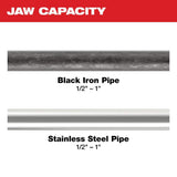 Milwaukee M18 Black Iron Press Tool Jaw & Ring Set for Viega MegaPress, 1/2 in.–2 in. (7-Piece)