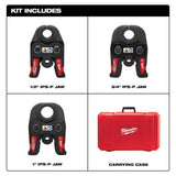 Milwaukee M18 Black Iron Press Tool Jaw & Ring Set for Viega MegaPress, 1/2 in.–2 in. (7-Piece)