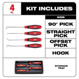 Milwaukee Pry Bar, Hook & Pick, and Screwdriver Mechanic Tool Set (14-Piece)