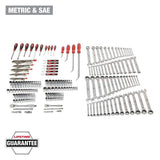 Milwaukee Mechanics Tool Set, 191-Piece (SAE & Metric) with 1/4 in. and 3/8 in. Drives