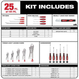 Milwaukee Mechanics Tool Set, 191-Piece (SAE & Metric) with 1/4 in. and 3/8 in. Drives