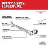 Milwaukee 144-Position Flex-Head Ratcheting Combination Wrench Set SAE with Screwdriver Set (25-Piece)