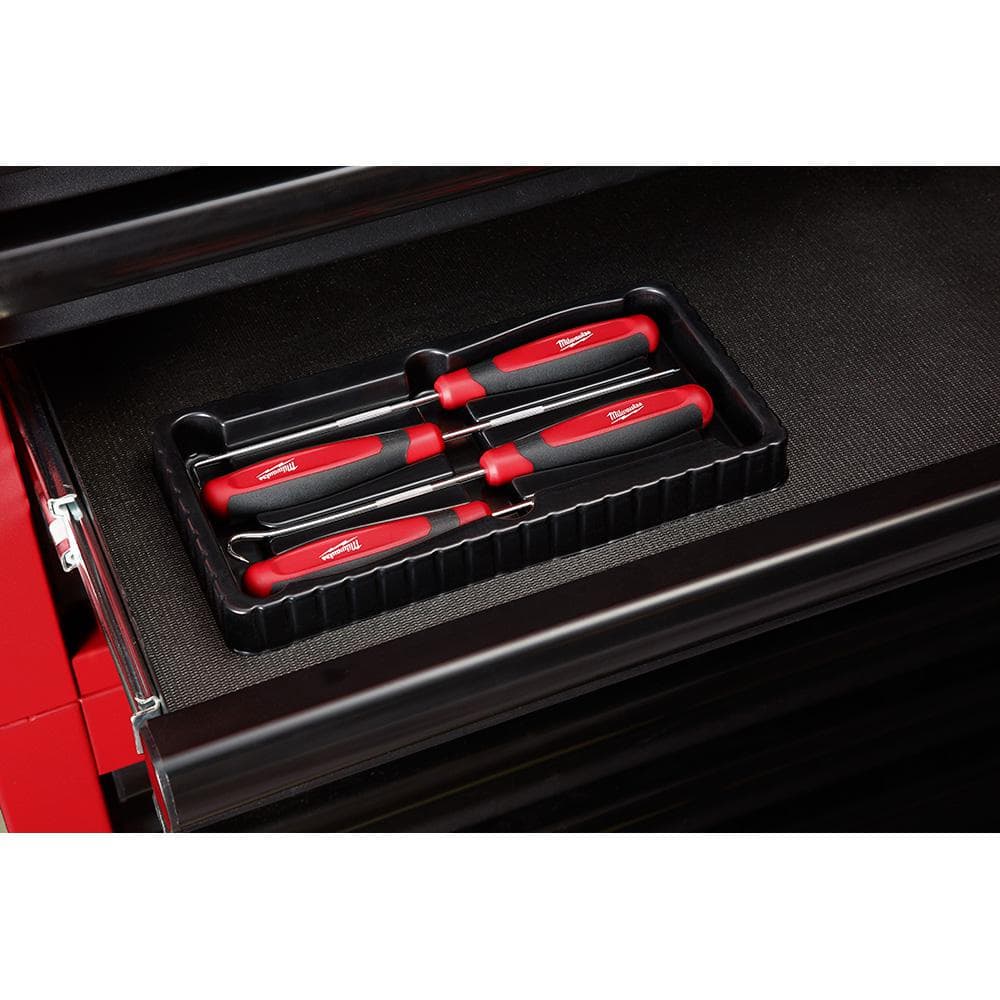 Milwaukee 144-Position Flex-Head Ratcheting Combination Wrench Set, SAE, with Hook and Pick Set (19-Piece)