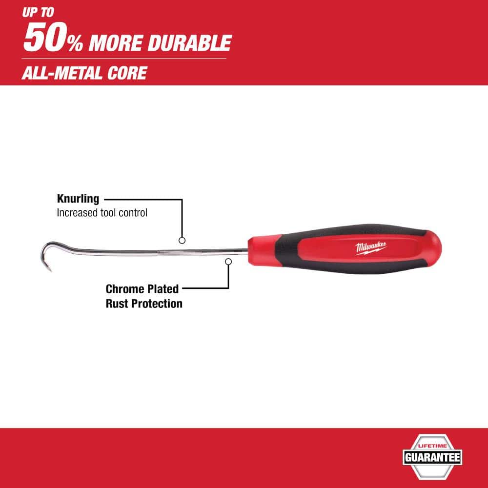 Milwaukee 144-Position Flex-Head Ratcheting Combination Wrench Set, Metric, with Hook & Pick Set (19-Piece)