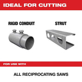 Milwaukee TORCH 9 in. 18 TPI Bi-Metal Metal Reciprocating Saw Blades, Medium Metal, 10-Pack (48-00-1788)