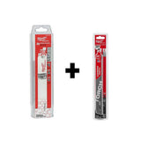 Milwaukee 9 in. 18 TPI TORCH Thick Metal Cutting SAWZALL Reciprocating Saw Blades with TORCH Carbide Blade, 26-Pack