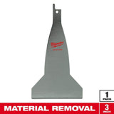 Milwaukee 3 in. Scraper Reciprocating Saw Blade, 5 in Length