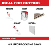 Milwaukee 3 in. Scraper Reciprocating Saw Blade, 5 in Length