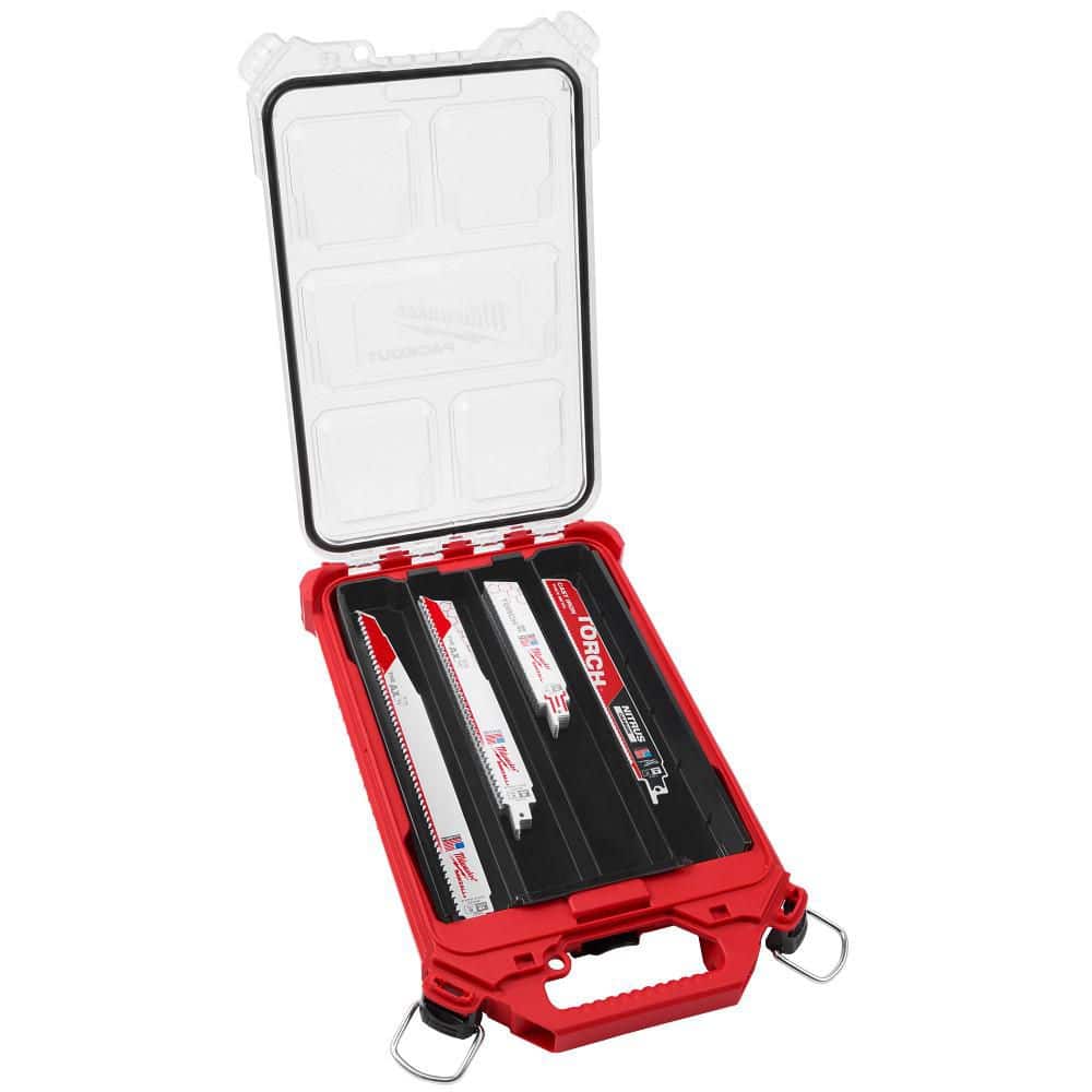 Milwaukee SAWZALL 9 in. 8 TPI Metal-Cutting NITRUS TORCH Reciprocating Saw Blade Set with PACKOUT Organizer (22-Pack)