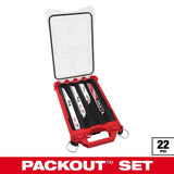 Milwaukee SAWZALL 9 in. 8 TPI Metal-Cutting NITRUS TORCH Reciprocating Saw Blade Set with PACKOUT Organizer (22-Pack)