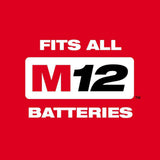 Milwaukee M12 FUEL 12V Lithium-Ion Brushless Cordless HACKZALL Reciprocating Saw Kit with M12 3/8 in. Right Angle Drill