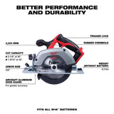 Milwaukee M18 18V Lithium-Ion Cordless SAWZALL Reciprocating Saw and 6-1/2 in. Circular Saw (Tool-Only)