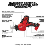 Milwaukee M18 18V Lithium-Ion Cordless HACKZALL Reciprocating Saw Kit with M18 Starter Kit, 5.0Ah Battery & Charger