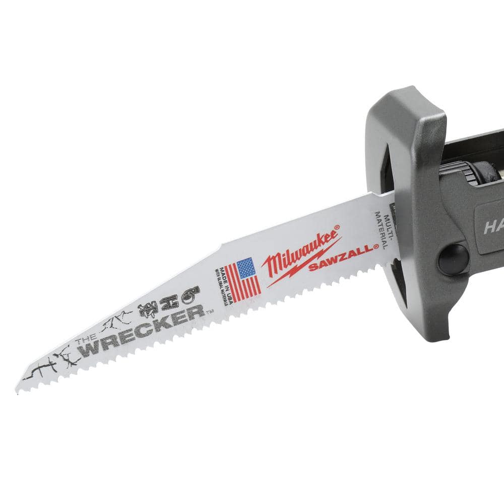 Milwaukee M18 FUEL 18-Volt Brushless Cordless HACKZALL Reciprocating Saw Kit with Carbide Teeth AX SAWZALL Blade, XC5.0 Battery & Charger