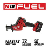 Milwaukee M18 FUEL 18-Volt Brushless Cordless HACKZALL Reciprocating Saw Kit with (1) 5.0Ah Battery, Charger & Tool Bag