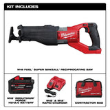 Milwaukee M18 FUEL 18‑Volt Brushless Cordless SUPER SAWZALL Orbital Reciprocating Saw Kit with (1) 12.0Ah Battery