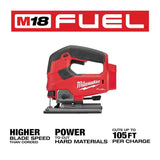 Milwaukee M18 FUEL Gen-2 18V Brushless Cordless 3-Tool Combo: SAWZALL Reciprocating Saw + 7-1/4 in. Circular Saw + D‑Handle Jig Saw (Tool-Only)