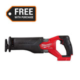 Milwaukee M18 FUEL Gen-2 18V Brushless Cordless SAWZALL Reciprocating Saw, 1-1/4 in. Stroke (Tool-Only)