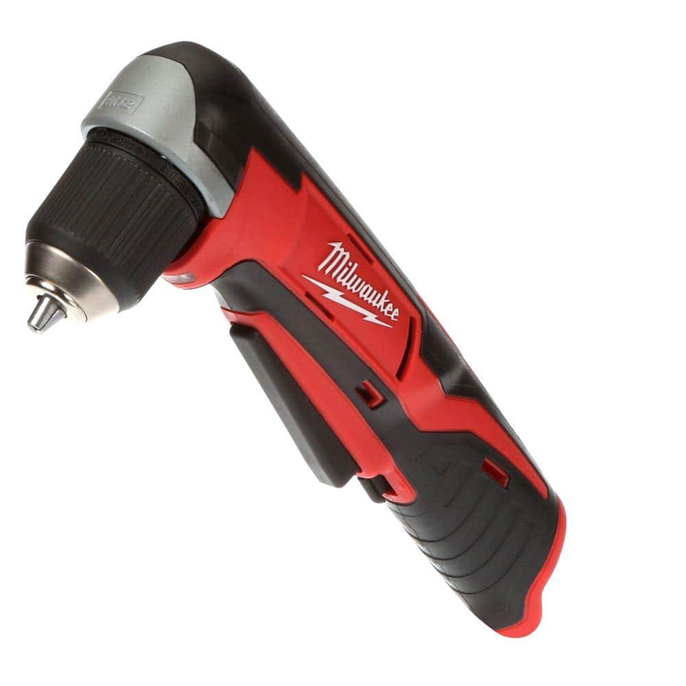 Milwaukee M12 12-Volt Lithium-Ion Cordless 3/8 in. Right Angle Drill (Tool-Only), 11" W x 4" H x 1.75" D