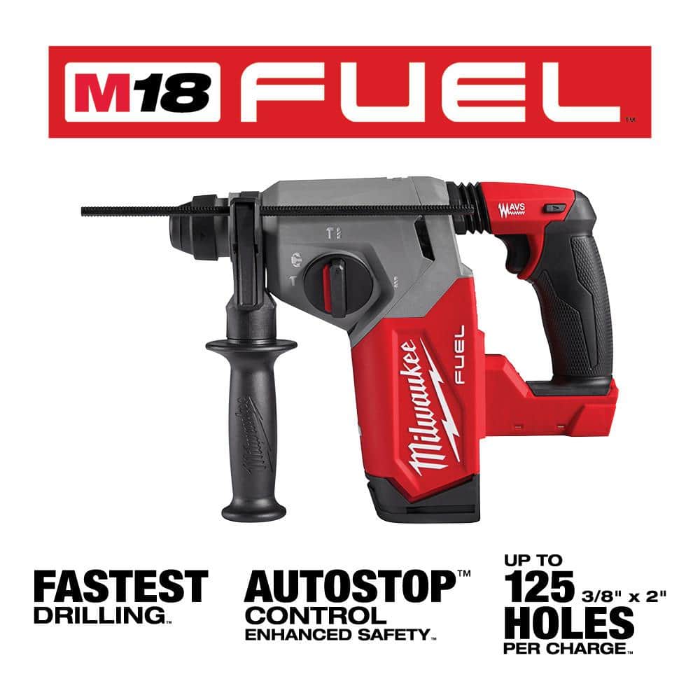 Milwaukee M18 FUEL 18V Lithium-Ion Brushless Cordless 1 in. SDS-Plus Rotary Hammer with Deep Cut Bandsaw (2-Tool)