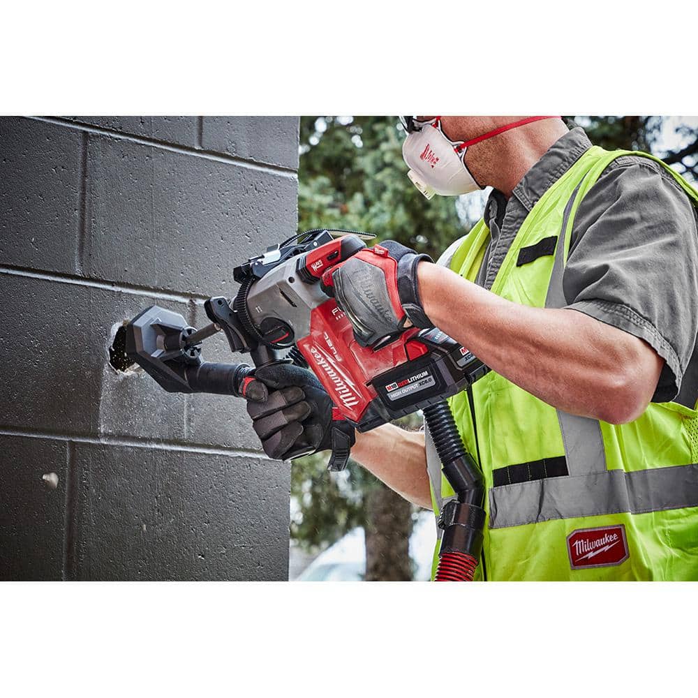 Milwaukee M18 FUEL 18V Lithium-Ion Brushless 1 in. Cordless SDS-Plus Rotary Hammer Kit w/Cut-Out Rotary Tool